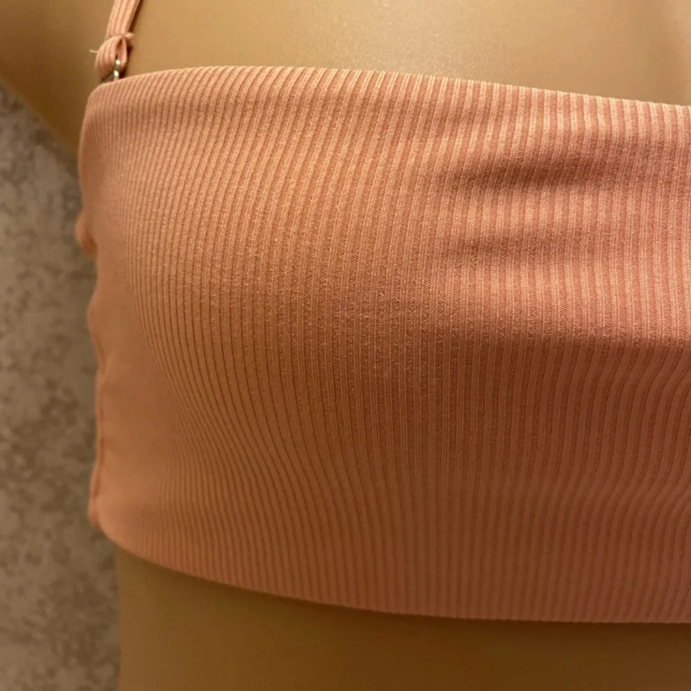 Zaful Peach Bikini Top
